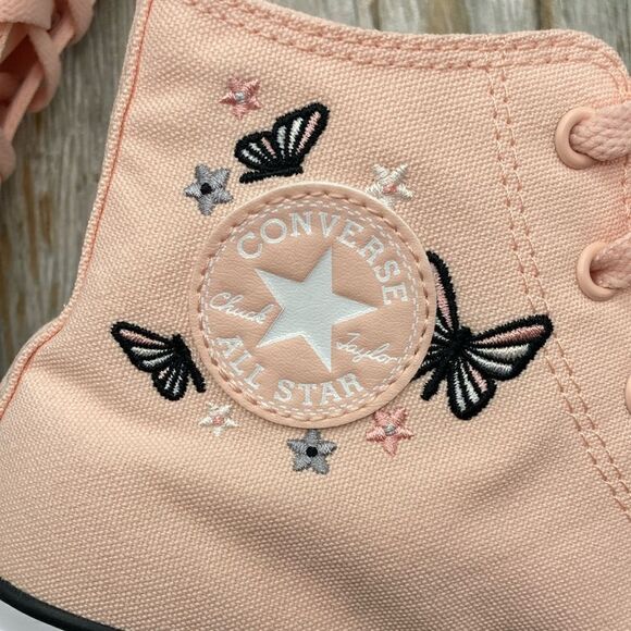 Converse Chuck Taylor All Star Butterflies Hightop Sneaker Shoes Size 7.5 - Picture 5 of 10